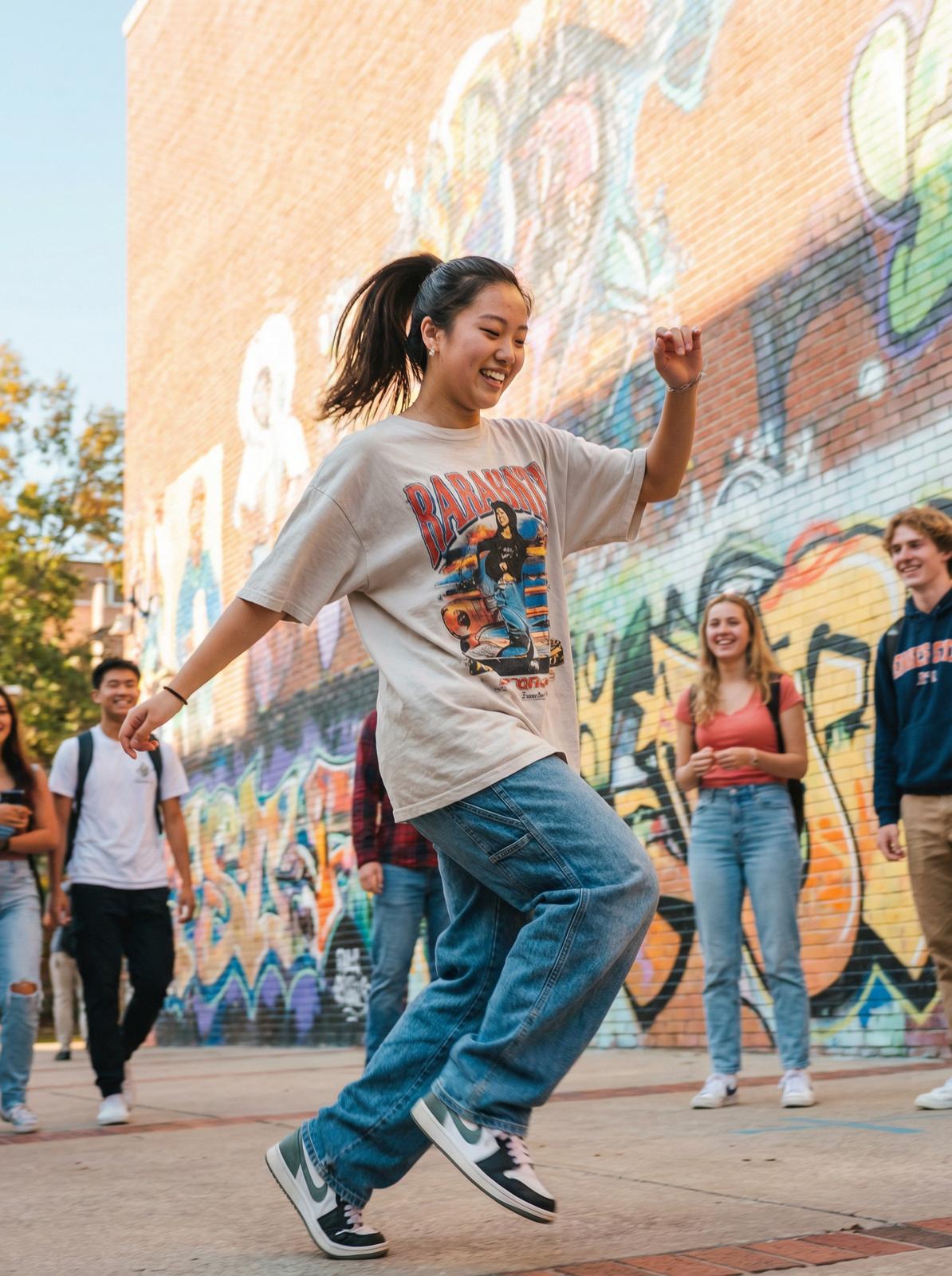 学生情侣校园舞蹈短传媒